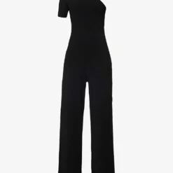 STELLA MCCARTNEY Asymmetric-neck Exposed-shoulder Knitted Jumpsuit