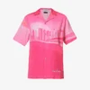 The Rose Tint Shirt Graphic-print Regular-fit Cotton And Linen-blend Shirt