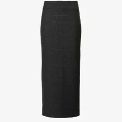 BEC + BRIDGE Tali Check-print Stretch-woven Midi Skirt