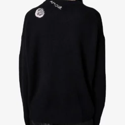 Zadig & Voltaire Markus Floral-embroidered Cashmere Jumper -Default Template 2 R04161338 NOIR ALT03