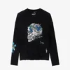 Zadig & Voltaire Markus Floral-embroidered Cashmere Jumper -Default Template 2 R04161338 NOIR M
