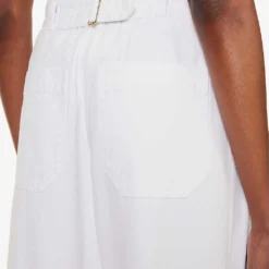 ME AND EM Pleated Patch-pocket Wide-leg Mid-rise Jeans 13 ME AND EM Pleated Patch-pocket Wide-leg Mid-rise Jeans -Default Template 2 R04165494 WHITE ALT05