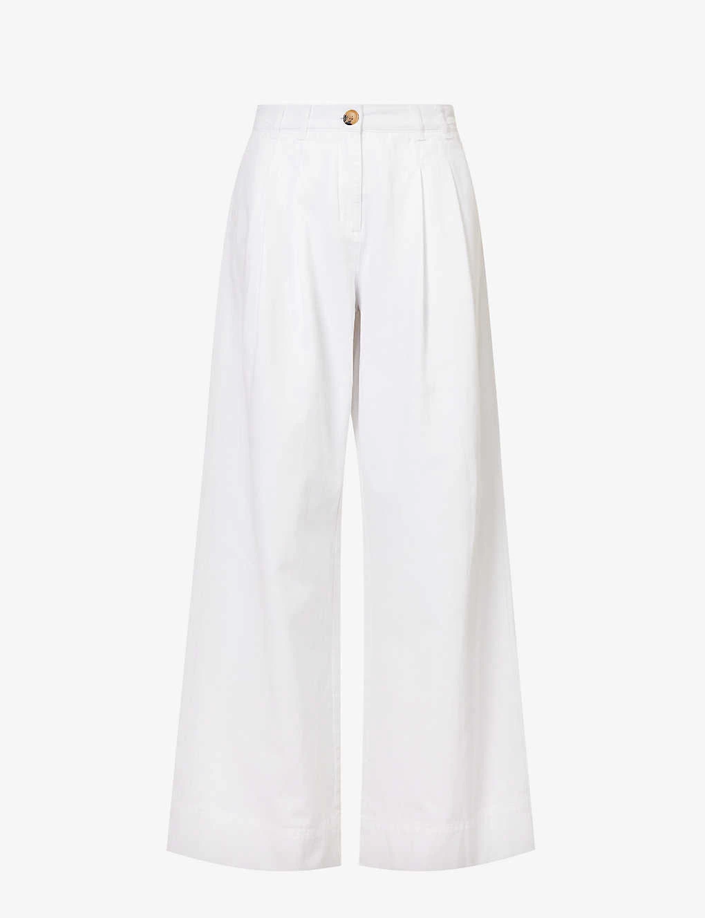 ME AND EM Pleated Patch-pocket Wide-leg Mid-rise Jeans 3 ME AND EM Pleated Patch-pocket Wide-leg Mid-rise Jeans