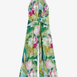 Ted Baker Floral-print Halterneck Woven Jumpsuit