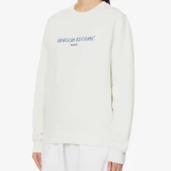 Brand-embroidered Ribbed-trim Cotton-blend Sweatshirt 9 Brand-embroidered Ribbed-trim Cotton-blend Sweatshirt -Default Template 2 R04166218 OFFWHITE ALT02