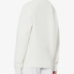 Brand-embroidered Ribbed-trim Cotton-blend Sweatshirt 10 Brand-embroidered Ribbed-trim Cotton-blend Sweatshirt -Default Template 2 R04166218 OFFWHITE ALT03