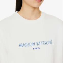 Brand-embroidered Ribbed-trim Cotton-blend Sweatshirt 11 Brand-embroidered Ribbed-trim Cotton-blend Sweatshirt -Default Template 2 R04166218 OFFWHITE ALT04