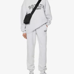 Logo-embroidered Organic-cotton Sweatshirt 8 Logo-embroidered Organic-cotton Sweatshirt -Default Template 2 R04166479 LIGHTGREY ALT01