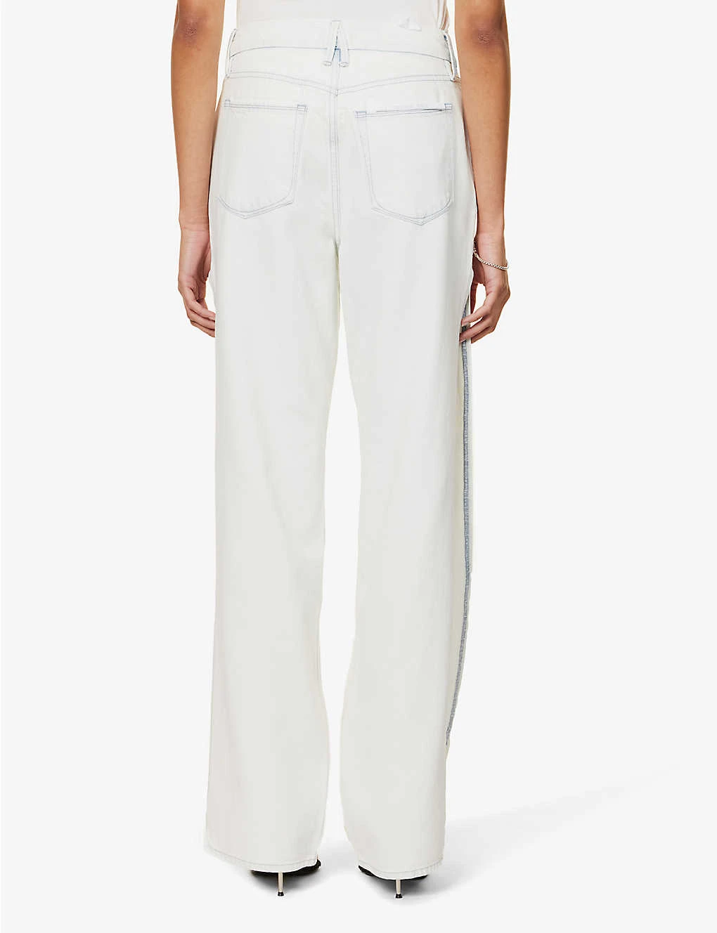 GOOD AMERICAN Good Boy Side-split Relaxed-fit Denim-blend Jeans 7 GOOD AMERICAN Good Boy Side-split Relaxed-fit Denim-blend Jeans - Image 5