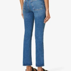 GOOD AMERICAN Pull On Straight Faded-wash Straight High-rise Stretch-denim Jeans 13 GOOD AMERICAN Pull On Straight Faded-wash Straight High-rise Stretch-denim Jeans -Default Template 2 R04166636 INDIGO490 ALT04