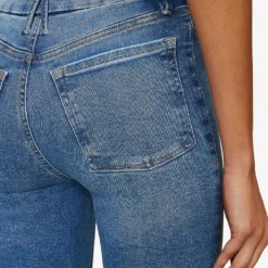 GOOD AMERICAN Pull On Straight Faded-wash Straight High-rise Stretch-denim Jeans 15 GOOD AMERICAN Pull On Straight Faded-wash Straight High-rise Stretch-denim Jeans -Default Template 2 R04166636 INDIGO490 ALT06