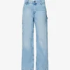 Rag & Bone Sid Carpenter Wide-leg Mid-rise Cotton-blend Jeans -Default Template 2 R04166653 KONA M