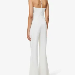 Halterneck Cut-out Woven Jumpsuit -Default Template 2 R04167252 WHITE ALT03