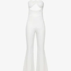 Halterneck Cut-out Woven Jumpsuit