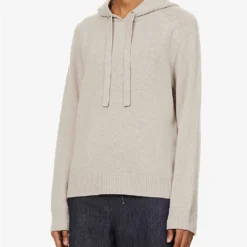 Virgola Relaxed-fit Cashmere Knitted Hoody -Default Template 2 R04167359 ECRU ALT02