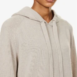 Virgola Relaxed-fit Cashmere Knitted Hoody -Default Template 2 R04167359 ECRU ALT04