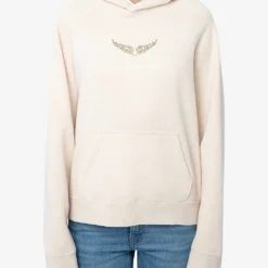 Zadig & Voltaire Georgy Moon Logo-motif Cotton-blend Hoody -Default Template 2 R04171159 BEIGECHINE ALT02