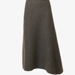 Jil Sander Asymmetric Mid-rise Wool-blend Midi Skirt