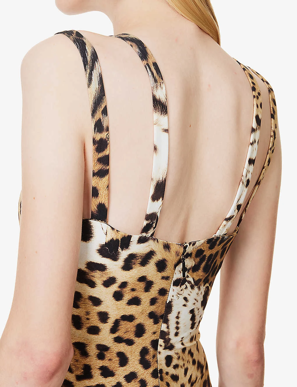 Roberto Cavalli Leopard-print Charm-embellished Stretch-woven Jumpsuit 8 Roberto Cavalli Leopard-print Charm-embellished Stretch-woven Jumpsuit - Image 6