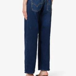 Distressed Flared-leg Low-rise Upcycled Denim Jeans -Default Template 2 R04180692 RINSEBLUEWASH ALT03