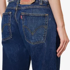 Distressed Flared-leg Low-rise Upcycled Denim Jeans -Default Template 2 R04180692 RINSEBLUEWASH ALT04