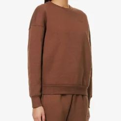 365 Logo-embroidered Organic Cotton-blend Sweatshirt -Default Template 2 R04180888 CHOCOLATE ALT02