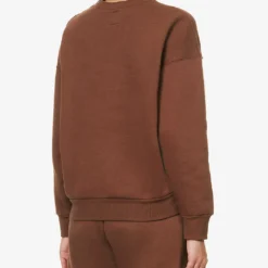 365 Logo-embroidered Organic Cotton-blend Sweatshirt -Default Template 2 R04180888 CHOCOLATE ALT03