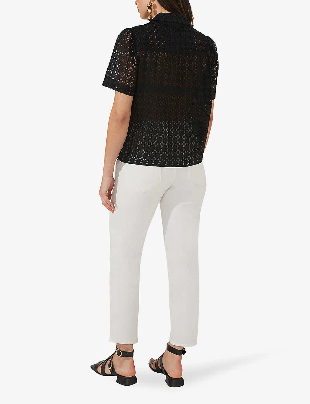 Broderie-anglaise Boxy Cotton Shirt 4 Broderie-anglaise Boxy Cotton Shirt - Image 2