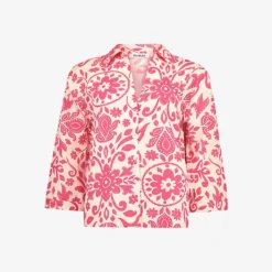 Paisley Graphic-pattern Relaxed-fit Cotton Shirt