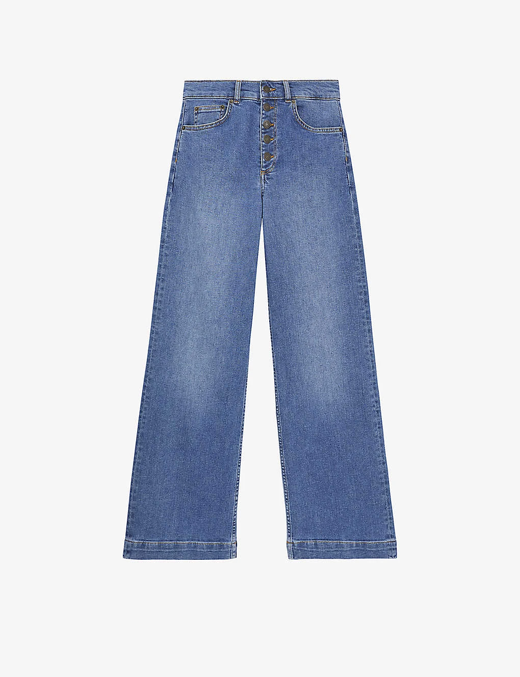 THE KOOPLES High-rise Wide-leg Stretch-denim Jeans 3 THE KOOPLES High-rise Wide-leg Stretch-denim Jeans
