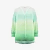 V-neck Gradient-pattern Woven Shirt -Default Template 2 R04185913 GREEN M