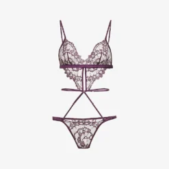 Lunaria Lace-embellished Playsuit