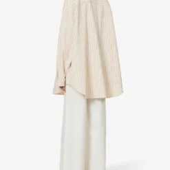 Dallas Oversized Striped Cotton-denim Shirt 10 Dallas Oversized Striped Cotton-denim Shirt -Default Template 2 R04186447 ORANGEPINSTRIPE ALT03