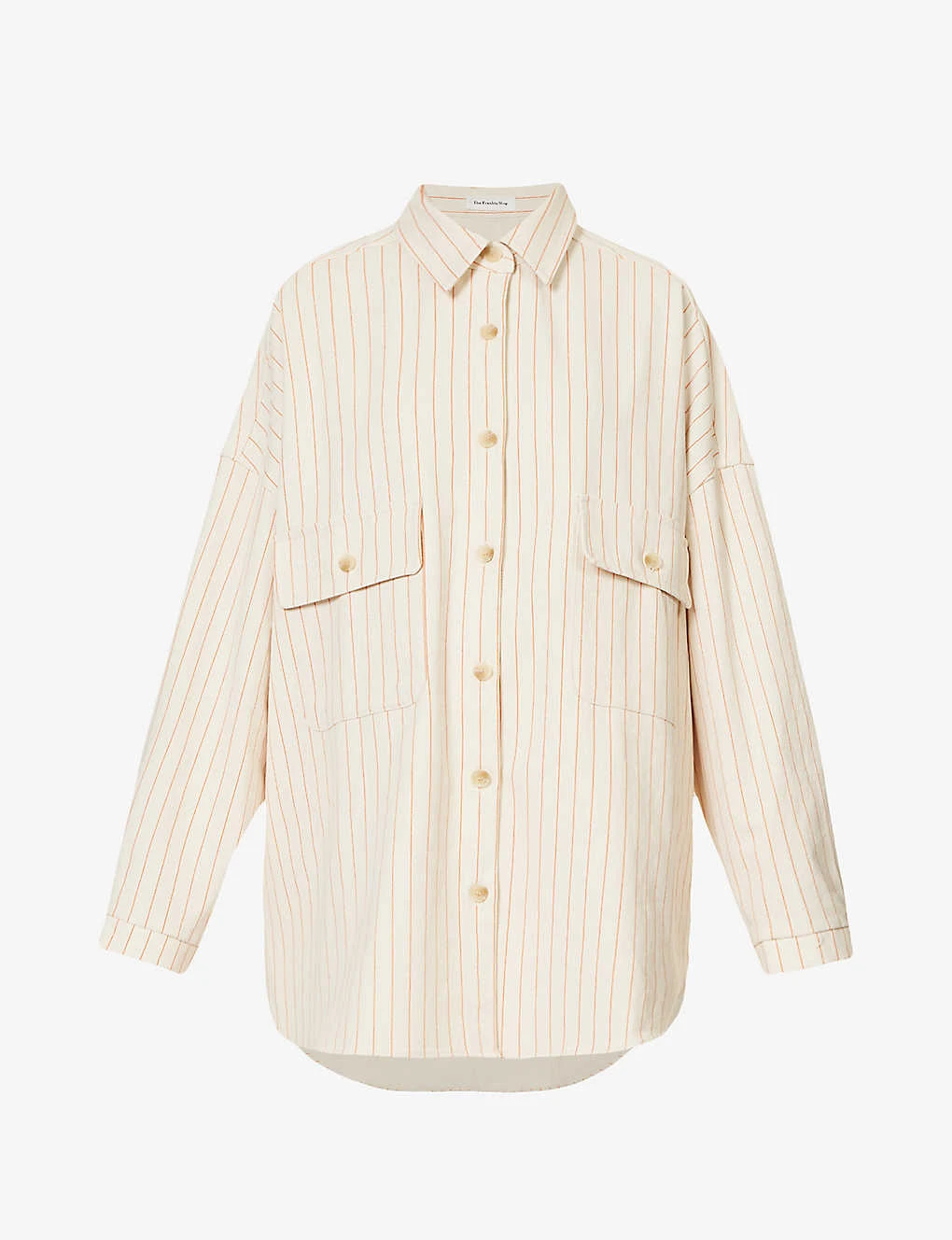 Dallas Oversized Striped Cotton-denim Shirt 3 Dallas Oversized Striped Cotton-denim Shirt