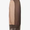 Dries Van Noten Panelled Silk-blend Midi Skirt 2 Dries Van Noten Panelled Silk-blend Midi Skirt -Default Template 2 R04186672 DARKBROWN M