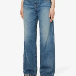 Mica Wide-leg Mid-rise Jeans 10 Mica Wide-leg Mid-rise Jeans -Default Template 2 R04186803 RUSHINGRIVER ALT02