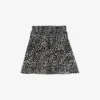 THE KOOPLES Graphic-print Smocked-waist Woven Mini Skirt -Default Template 2 R04187760 BLACKWHITE M