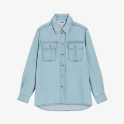 CLAUDIE PIERLOT Calisto Loose-fit Long-sleeve Woven Shirt