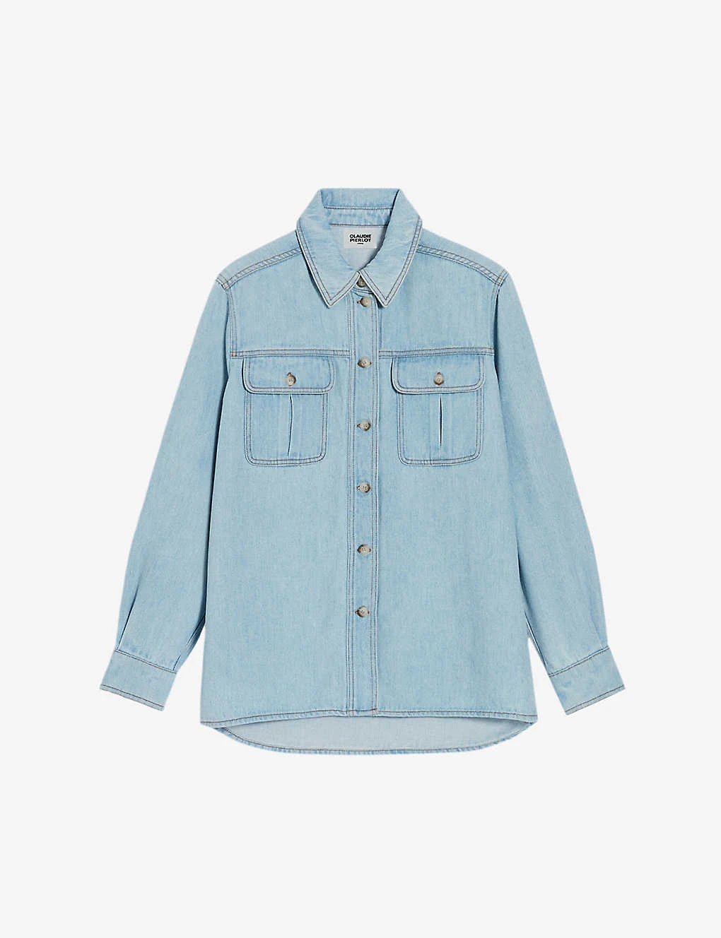 CLAUDIE PIERLOT Calisto Loose-fit Long-sleeve Woven Shirt 3 CLAUDIE PIERLOT Calisto Loose-fit Long-sleeve Woven Shirt