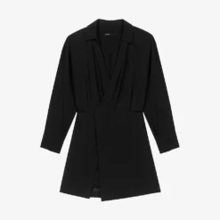 Maje Ilanie Wrap-front Woven Jumpsuit