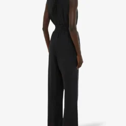 Whistles Danny Shirred-waist Sleeveless Linen Jumpsuit 10 Whistles Danny Shirred-waist Sleeveless Linen Jumpsuit -Default Template 2 R04190959 BLACK ALT03