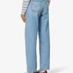 Levis Ribcage Distressed Straight-leg High-rise Jeans 12 Levis Ribcage Distressed Straight-leg High-rise Jeans -Default Template 2 R04191397 Z5993MEDIUMINDIGO ALT03