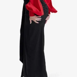 Arla Draped Mid-rise Stretch-silk Maxi Skirt -Default Template 2 R04191562 BLACK ALT03