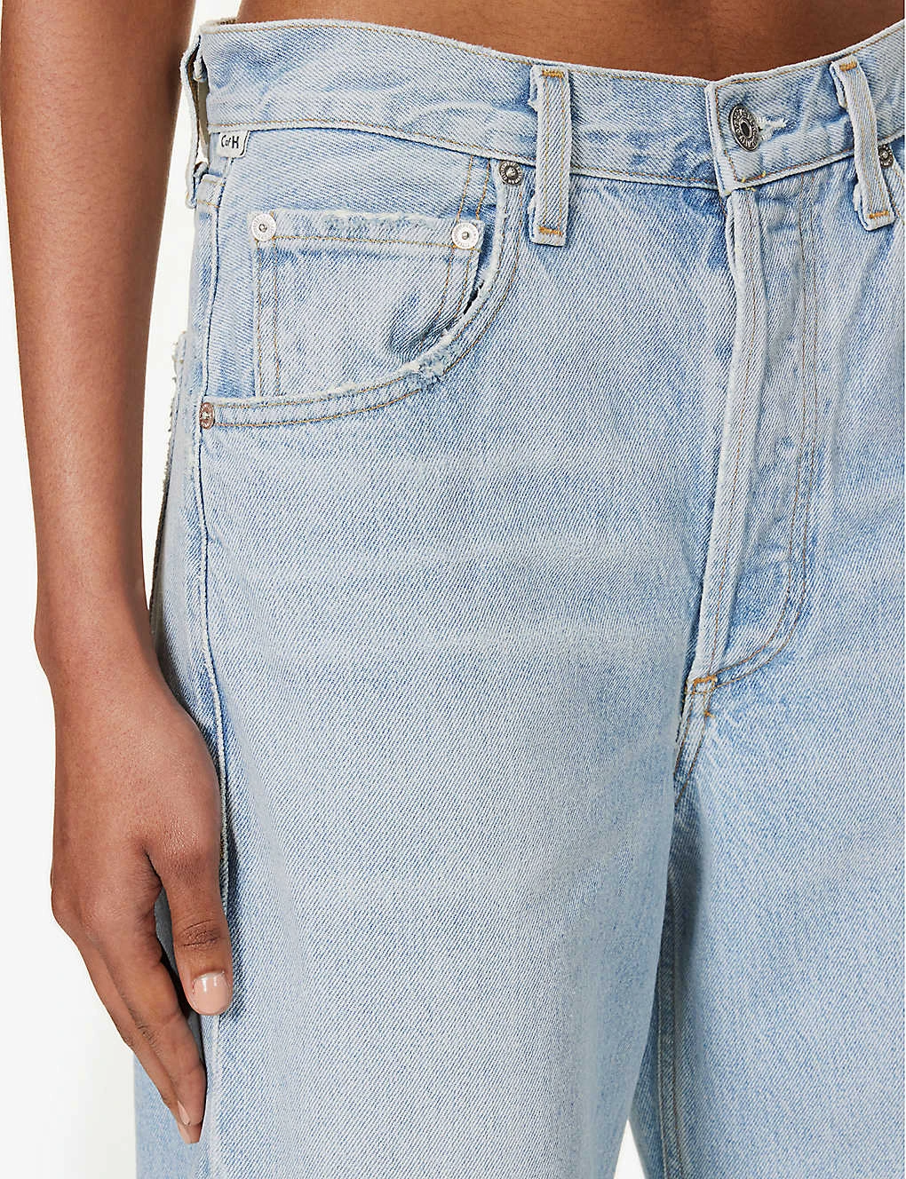 CITIZENS OF HUMANITY Ayla Folded-hem Mid-rise Organic-cotton Jeans 7 CITIZENS OF HUMANITY Ayla Folded-hem Mid-rise Organic-cotton Jeans - Image 5