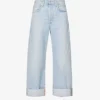 CITIZENS OF HUMANITY Ayla Folded-hem Mid-rise Organic-cotton Jeans -Default Template 2 R04192286 FRESHWATER M
