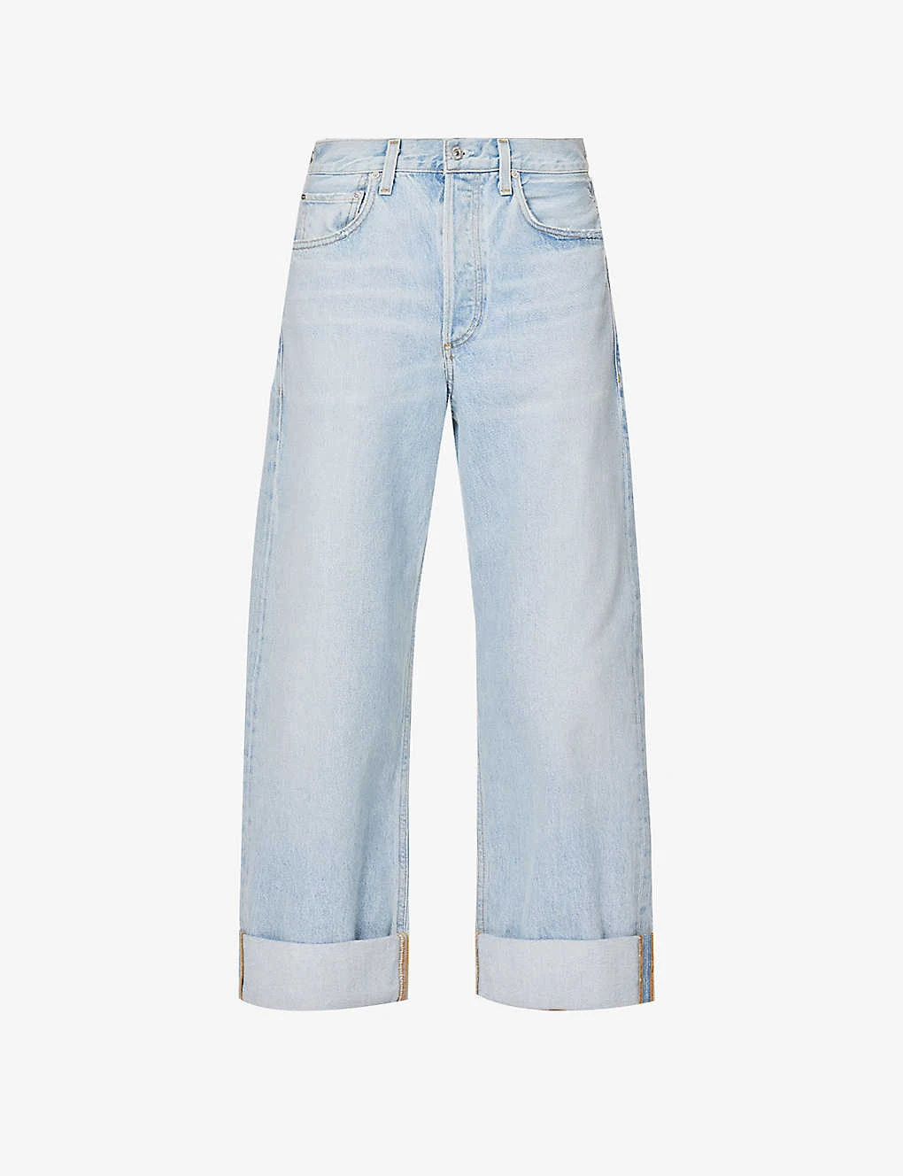 CITIZENS OF HUMANITY Ayla Folded-hem Mid-rise Organic-cotton Jeans 3 CITIZENS OF HUMANITY Ayla Folded-hem Mid-rise Organic-cotton Jeans