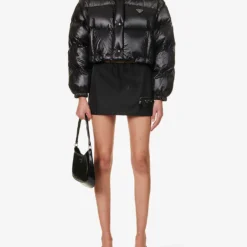 Prada Zipped-pouch Re-Nylon Mini Skirt -Default Template 2 R04192398 NERO ALT01