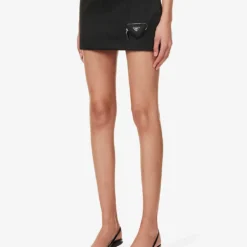 Prada Zipped-pouch Re-Nylon Mini Skirt -Default Template 2 R04192398 NERO ALT02
