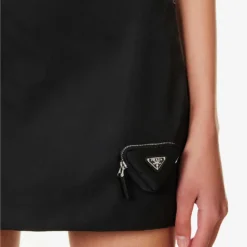 Prada Zipped-pouch Re-Nylon Mini Skirt -Default Template 2 R04192398 NERO ALT04