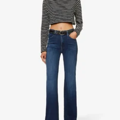 MOTHER The Hustler Wide-leg High-rise Cotton-blend Jeans -Default Template 2 R04193824 HEIRLOOM ALT01